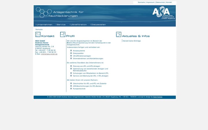 Screenshot of aka-gmbh.de