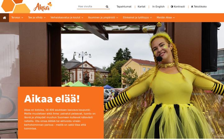 Screenshot of akaa.fi