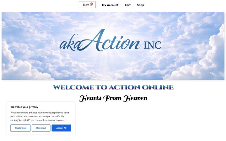 Screenshot of akaaction.com