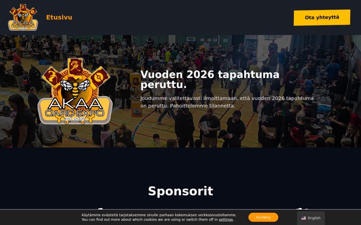 Screenshot of akaaexpo.fi