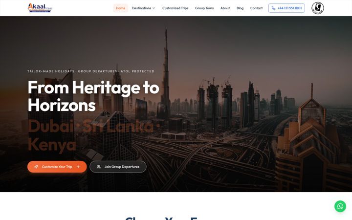 Ekrānuzņēmums no akaaltravel.co.uk
