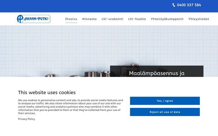 Screenshot of akaanputki.fi