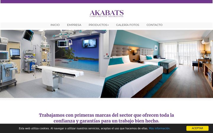 Screenshot stránky akabats.com