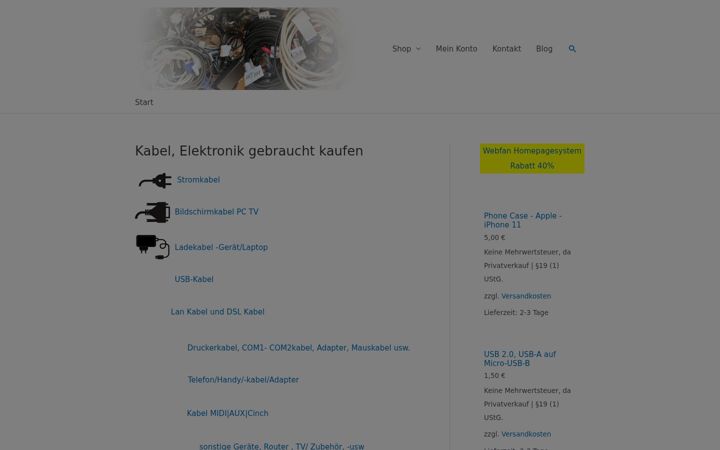 Ekraanipilt saidist akabel.de