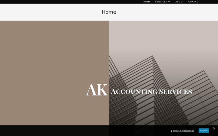Screenshot of akaccountingservices.nl
