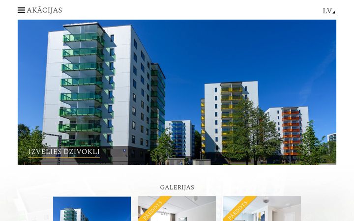 Screenshot of akacijas.lv