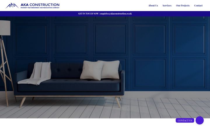Screenshot of akaconstruction.co.uk
