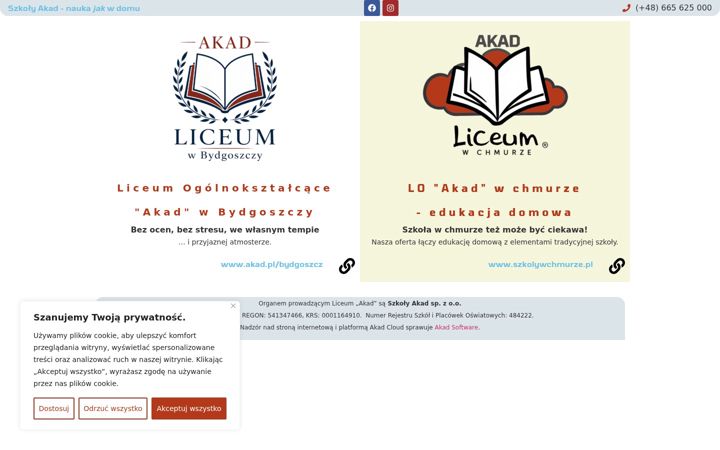 Screenshot of akad.pl