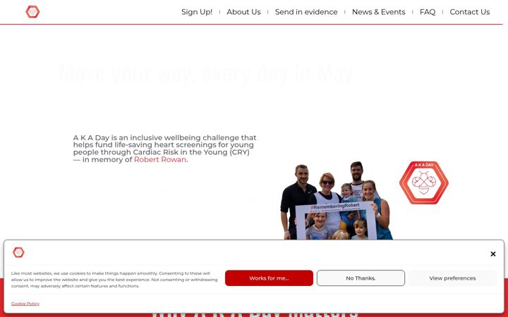 Screenshot of akaday.co.uk