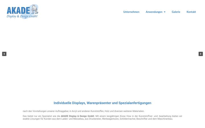 Screenshot stránky akade-display.de