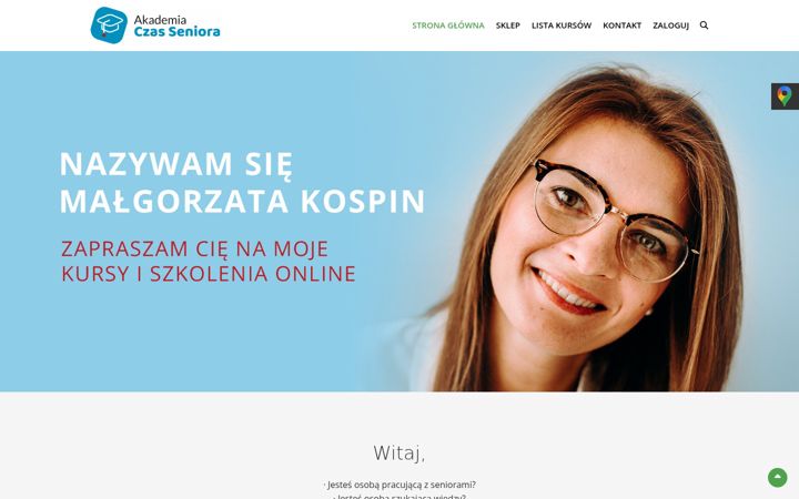 Ekrānuzņēmums no akademia-czas-seniora.pl