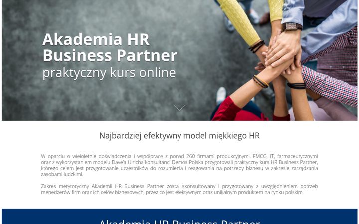 Screenshot stránky akademia-hrbp.pl