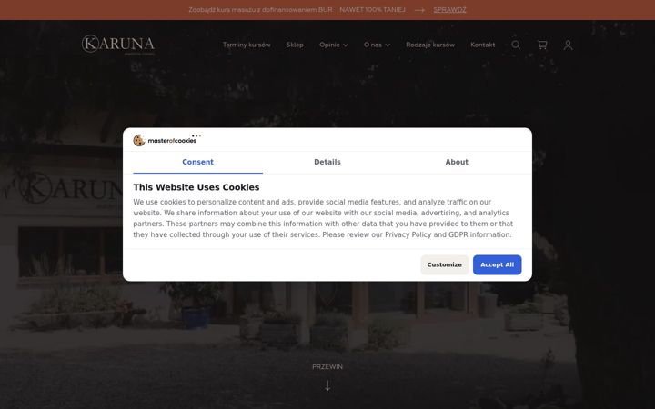 Screenshot of akademia-masazu.pl