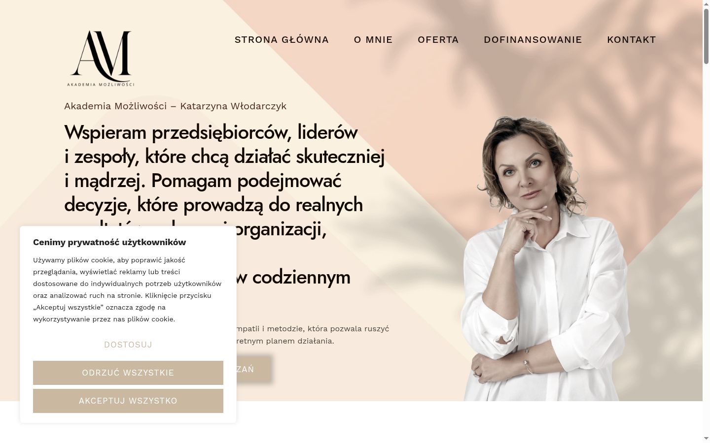 Ekrānuzņēmums ar piekrišanas baneri, kas tika rādīts pirms jebkādas mijiedarbības