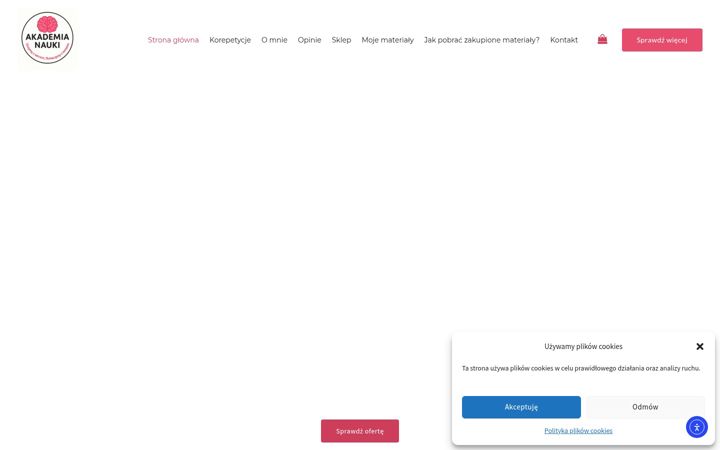 Screenshot of akademia-nauki.edu.pl