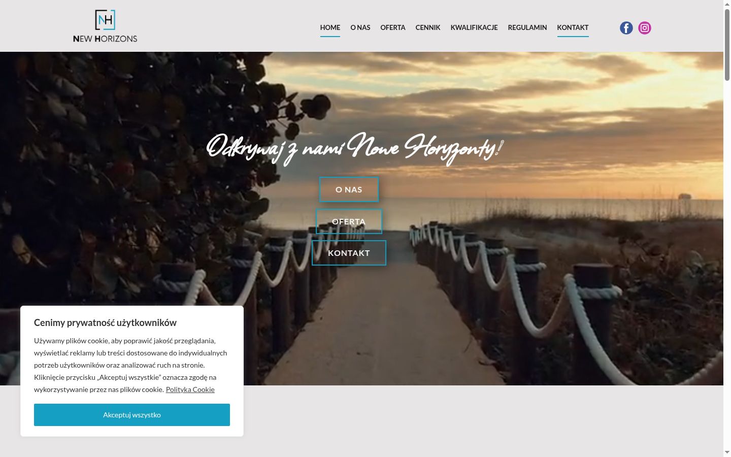 Ekrānuzņēmums ar piekrišanas baneri, kas tika rādīts pirms jebkādas mijiedarbības