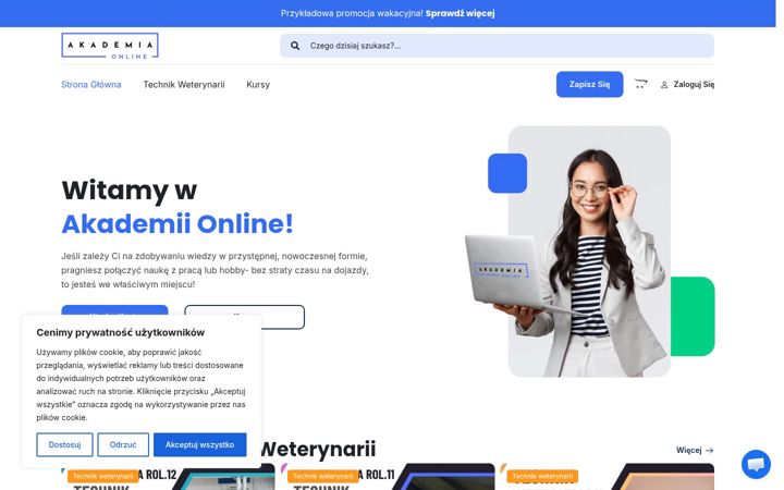 Screenshot of akademia-online.pl
