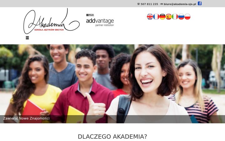 Ekrānuzņēmums no akademia-sjo.pl