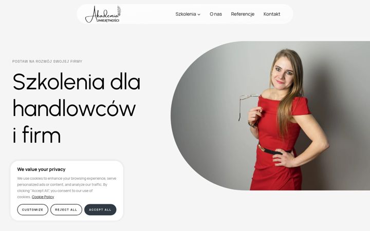 Screenshot of akademia-umiejetnosci.com