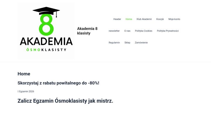 Screenshot of akademia8klasisty.pl