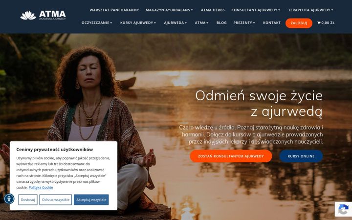 Screenshot of akademiaatma.com