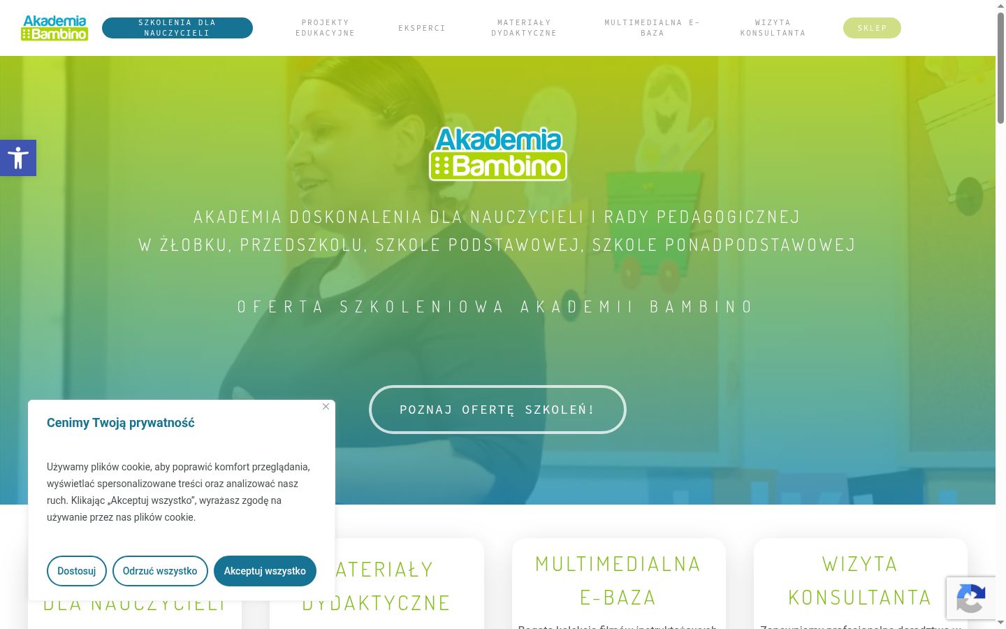 Ekrānuzņēmums ar piekrišanas baneri, kas tika rādīts pirms jebkādas mijiedarbības