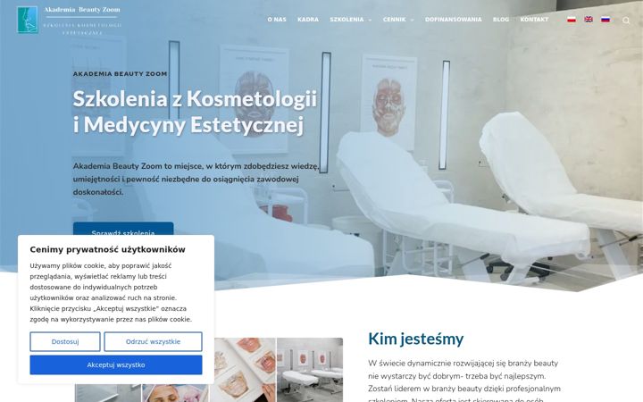 Screenshot of akademiabeautyzoom.pl