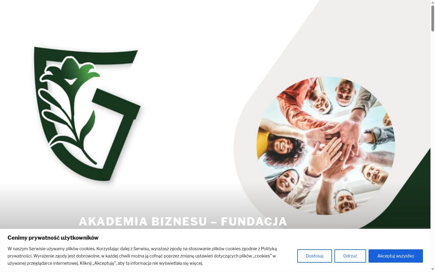 Ekrānuzņēmums ar piekrišanas baneri, kas tika rādīts pirms jebkādas mijiedarbības
