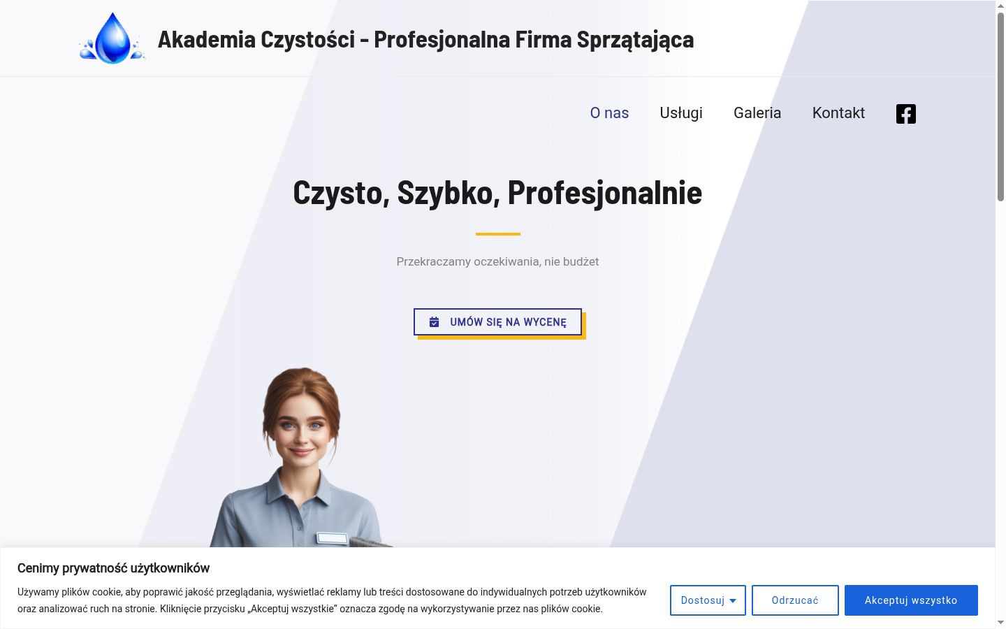 Captura de ecrã do banner de consentimento apresentado antes de qualquer interação