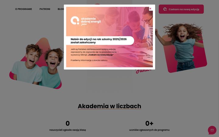 Ekrano kopija akademiadobrejenergii.org