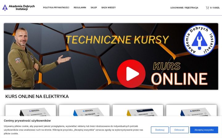 Ekraanipilt saidist akademiadobrychinstalacji.pl