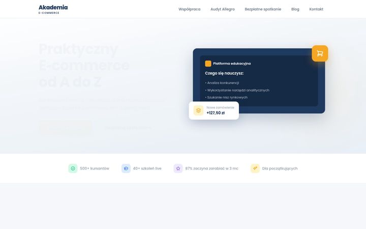 Screenshot of akademiaecommerce.net