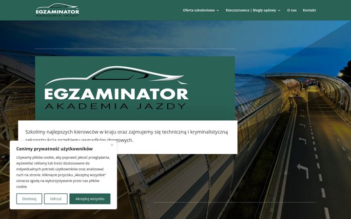 Snímek obrazovky akademiaegzaminator.pl