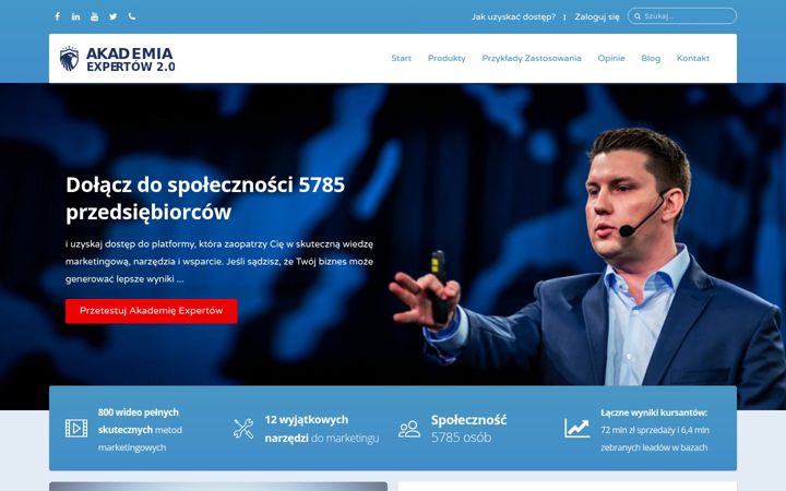 Screenshot of akademiaexpertow.pl