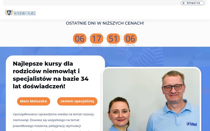 Screenshot of akademiafalmed.pl