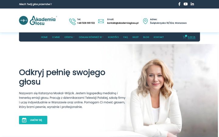 Screenshot of akademiaglosu.pl