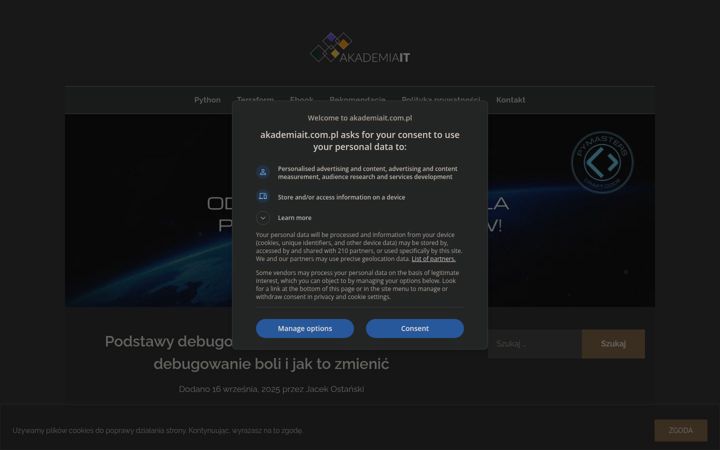 Screenshot of akademiait.com.pl