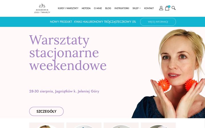 Screenshot of akademiajogitwarzy.pl