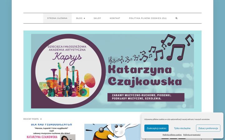 Screenshot of akademiakaprys.pl