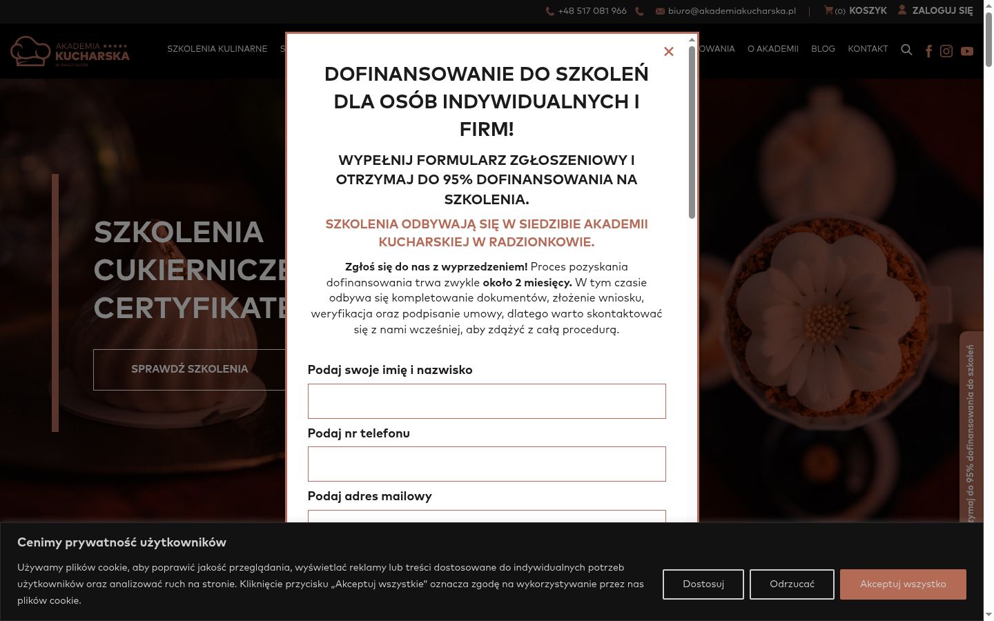 Snímka obrazovky banera súhlasu zobrazeného pred akoukoľvek interakciou