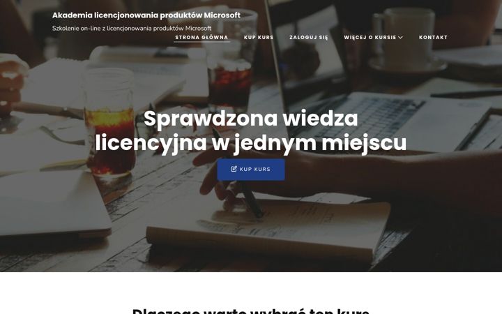 Snímek obrazovky akademialicencjonowania.pl