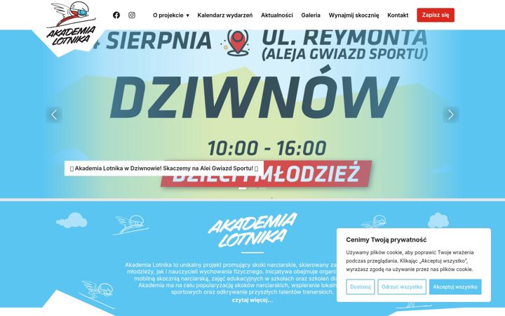 Screenshot of akademialotnika.pl