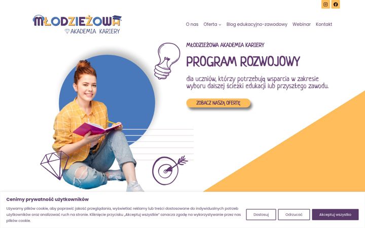 Screenshot of akademiamak.pl