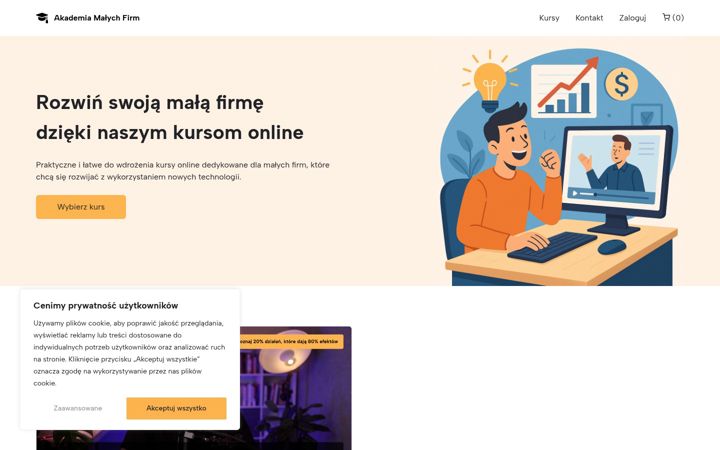 Screenshot of akademiamalychfirm.pl