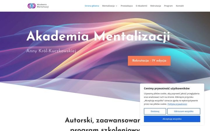Screenshot of akademiamentalizacji.pl
