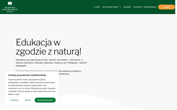 Screenshot of akademianaturalnegozycia.pl