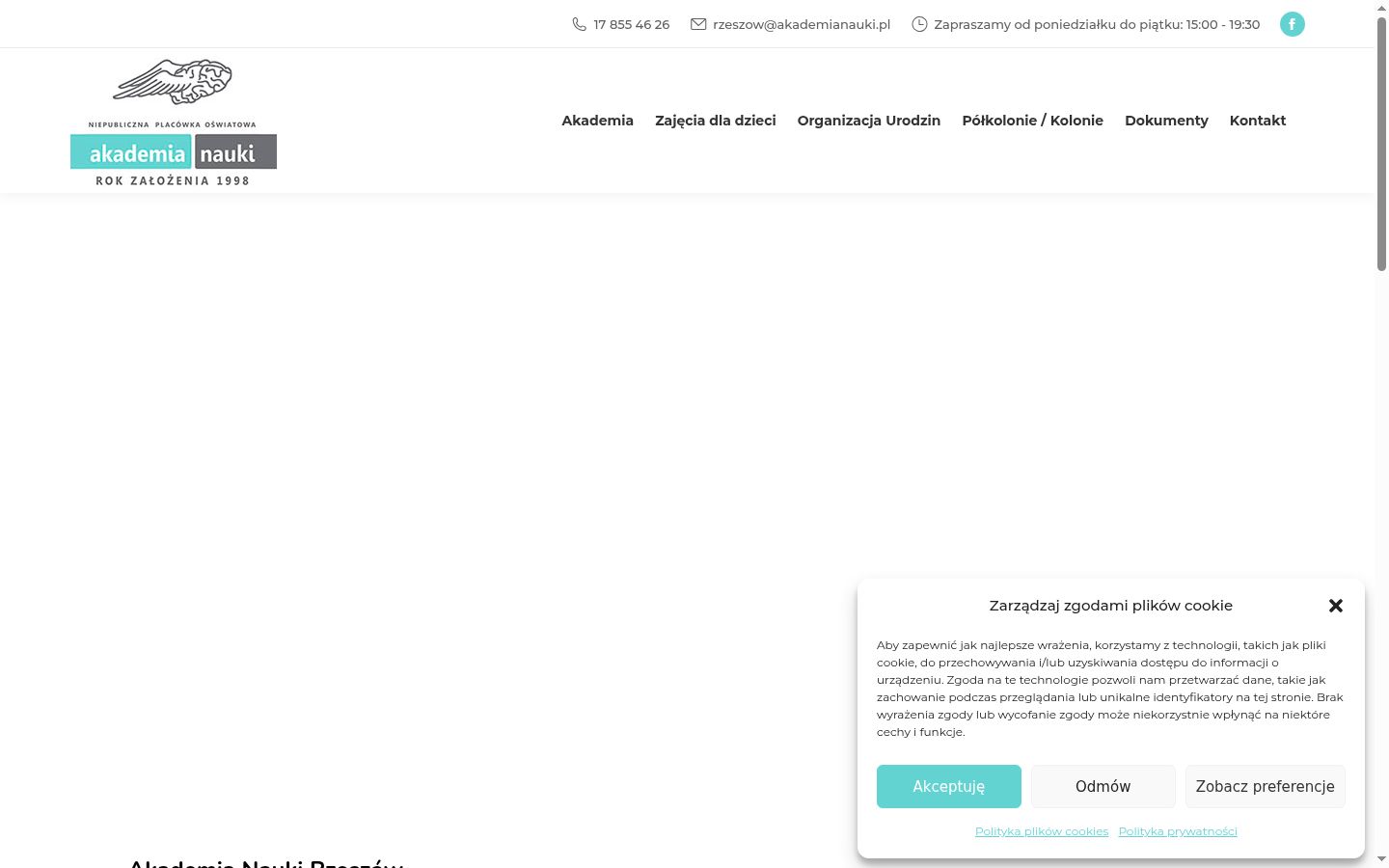 Snímek obrazovky baneru souhlasu zobrazeného před jakoukoli interakcí