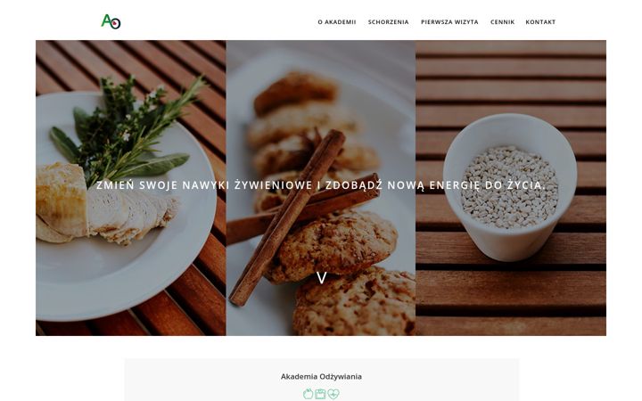 Screenshot of akademiaodzywiania.com.pl