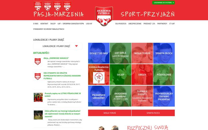 Ekraanipilt saidist akademiapilki.pl
