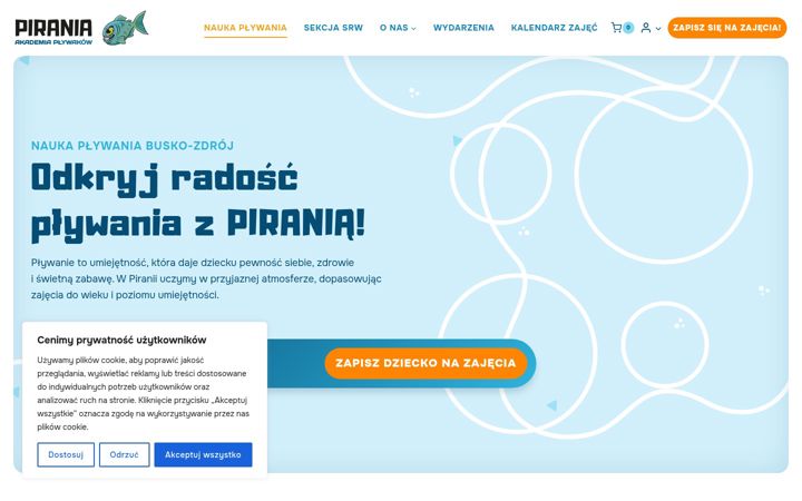 Ekraanipilt saidist akademiapirania.pl